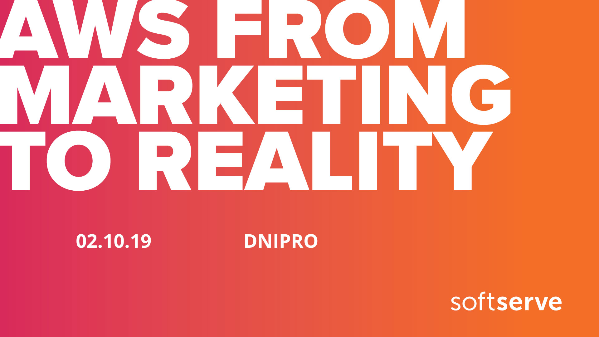 AWS from marketing to reality