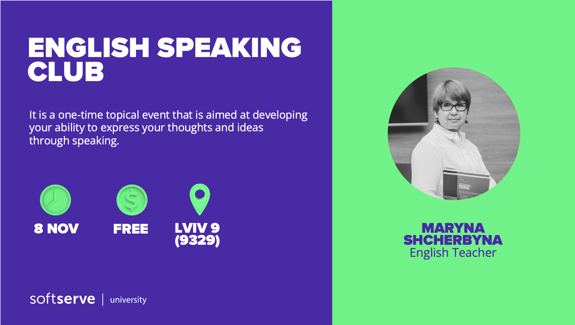 English Speaking Club Lviv 08.11